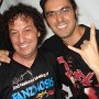 Almir Presidente do Fã Clube Fanzmosis e Fernando R. R. Júnior Rock On Stage