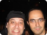 Andr Torres e Fernando R. R. Jnior do Rock On Stage no show do Scorpions no Credicard Hall em So Paulo/SP